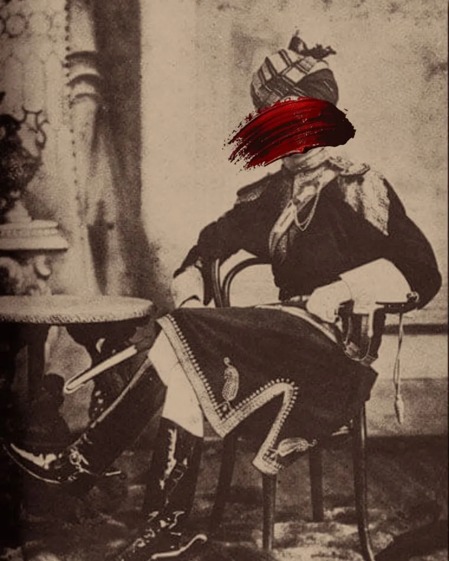 Retrato antiguo de un maharajá